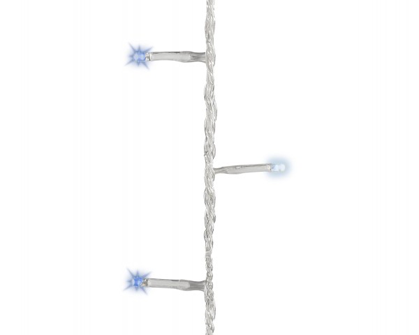 Outdoor Lichterkette Funkelnd mit Timer kaltes Weiß/blau 900cm-120L